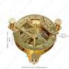 3" Brass Compass,Sundial Maritime Nautical Vintage Antique Nautical Sundial Compass,Brass