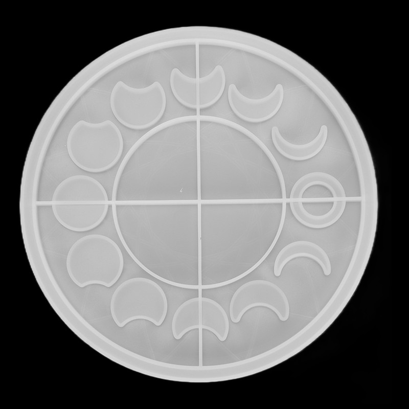 Moon Phase Tray Mold Lunar Eclipse Crescent Epoxy Resin Casting