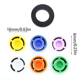 CXMTECH 7PCS Shower Reducer Restrictor 1/2 inch Water Flow Saver Adapter 6 Flow Restrictor Fixed Handheld Shower Head Shower Saver Tab Flow Connector