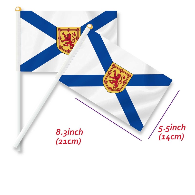 10 PCS Nova Scotia Canada Handheld Flag, NS Hand Held