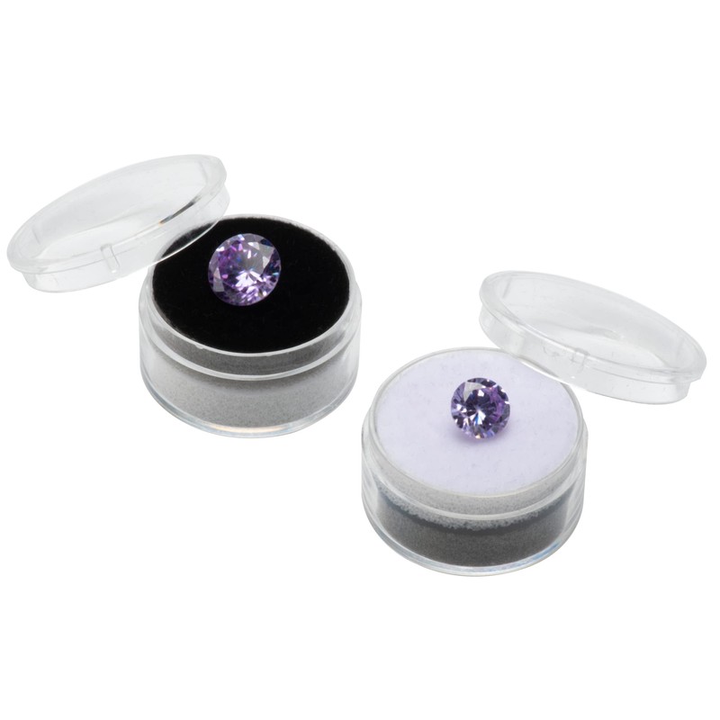 Giftop 15 PCS Small Loose Display Box Gemstone Holder Case