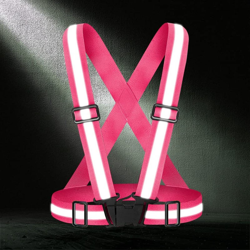 Fepdiu High Visibility Reflective Vest Safety Vest Running Reflective Gear