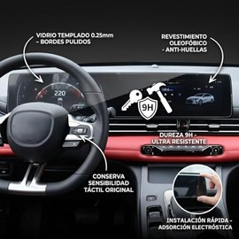 GV TECH Protector de pantalla de cristal templado compatible con Dodge Attitude 2025 2026                                                             