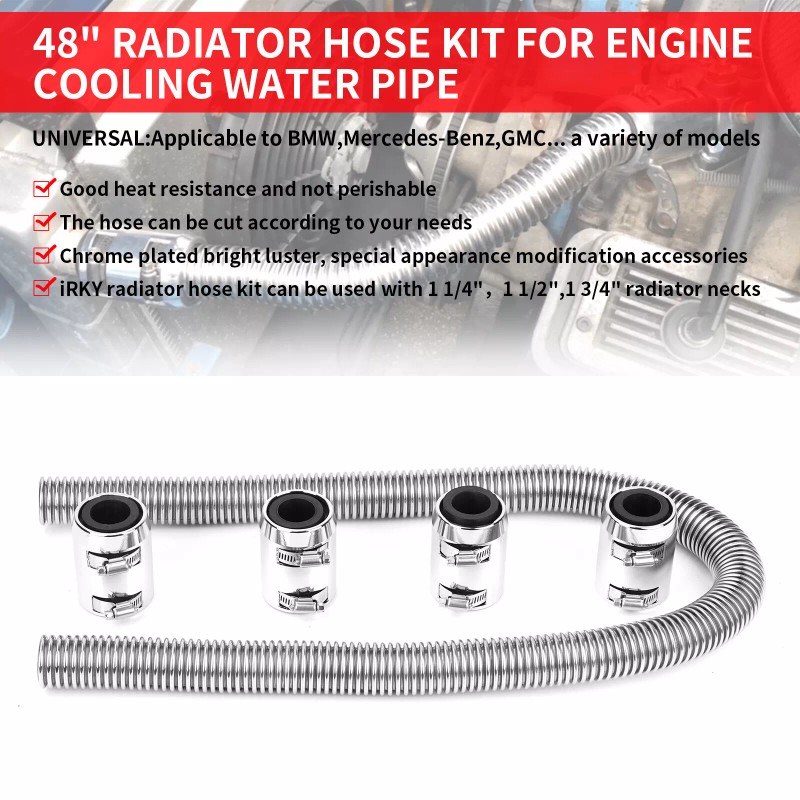 VEHITO Universal Water Hoses Adapter Coolant Radiator Hose Kit With