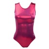 Sookie Active Metallic Sheen Classic Tank Leotard (Burgundy Red, Ladies