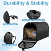8" x 10" Mailbox Door Replacement – Black Metal Snap-in