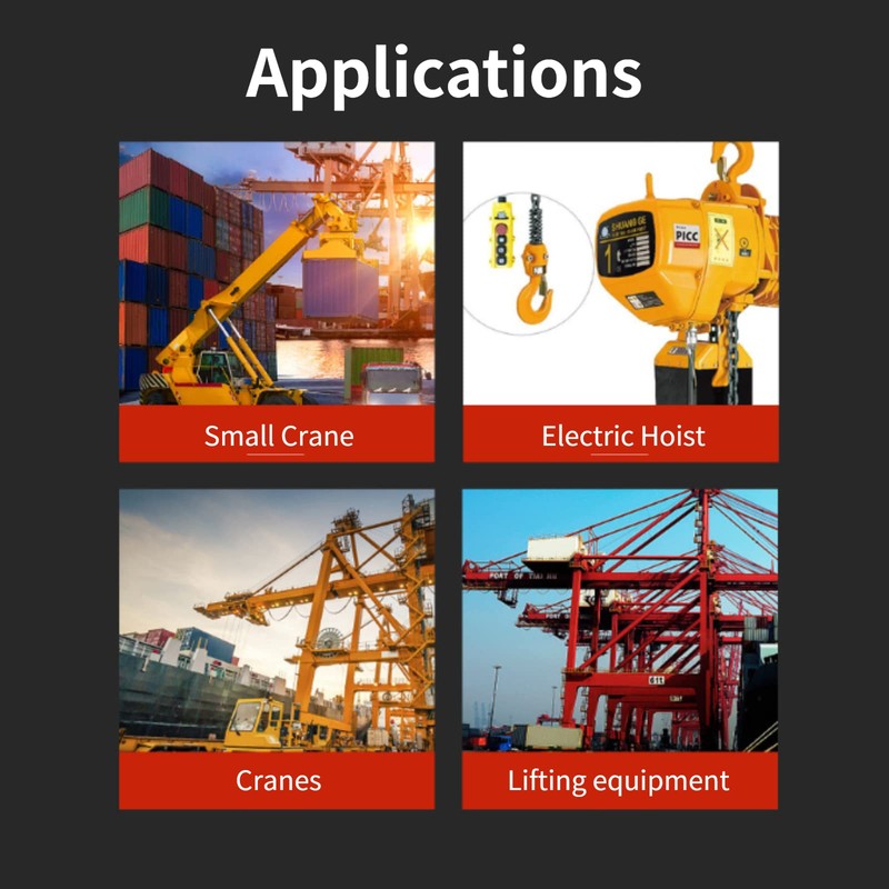 Walfront Crane Push Button Switch Up Down Hoist Self-Resetting with