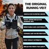 KUKON LED Running Vest - Adjustable Reflective Unisex Vest with
