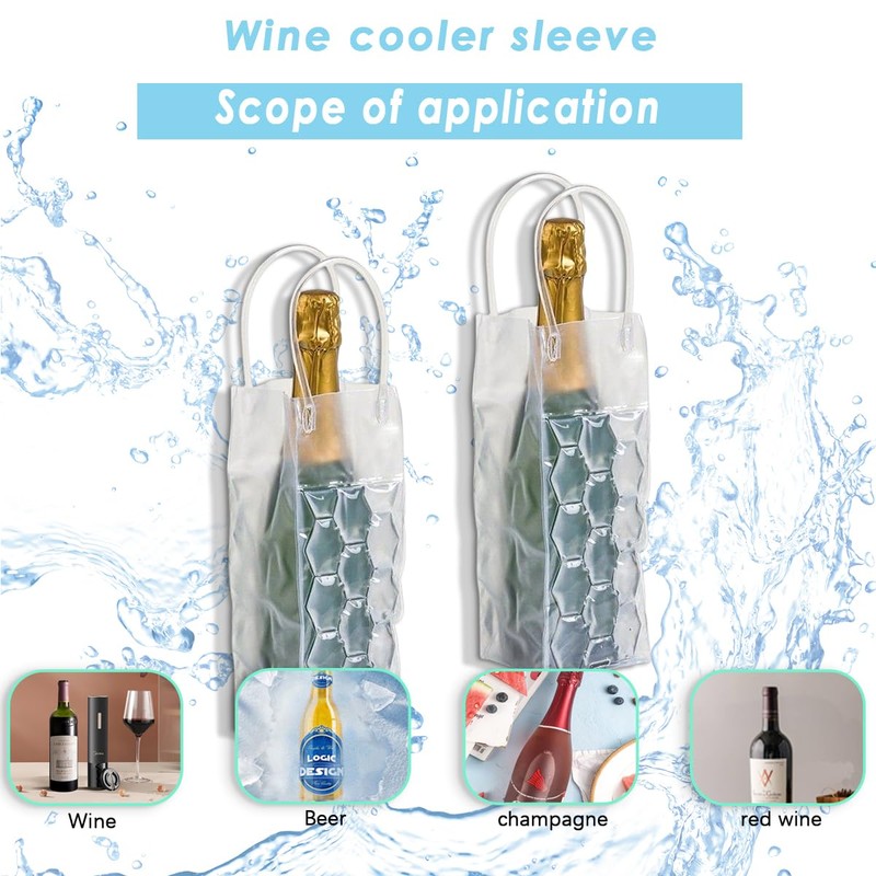 Wine Cooler Sleeve with Protector Instant Cooling and Keeps Your