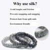 VLOMOT 3 Pcs Set 100% Pure Mulberry Silk Hair Scrunchies