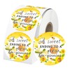 2 Inch A Sweet Ending to A New Bee-ginning Stickers
