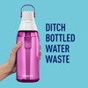 Brita Hard-Sided Plastic Premium Filtering Water Bottle, BPA-Free, Reusable, Replaces