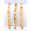Taddart Minerals - Yellow Natural Gemstone Citrine Bracelet with 4mm