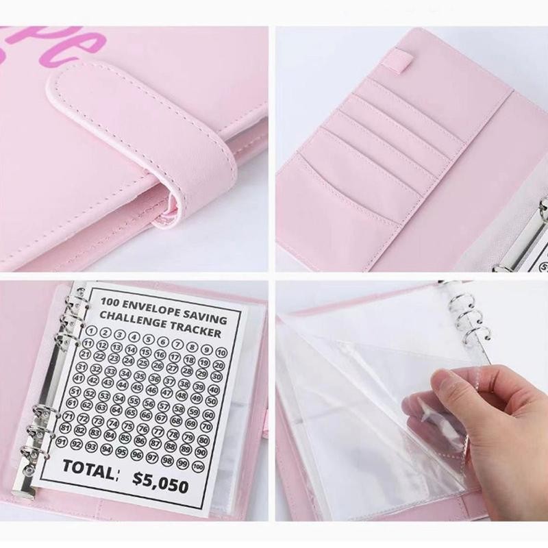 100 Envelope Saving Challenge Cash Budget Saving Challenge Book Binder