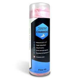 Flow Swim Toalla de gamuza - 26 x 17 pulgadas (rosa)