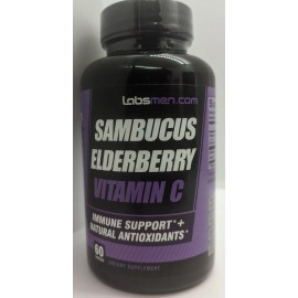 THELABSMENCO SAMBUCUS ELDERBERRY IMMUNE SUPPORT SUPPLEMENT W/ELDERBERRY VITAMIN C & ZINC 6/26