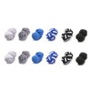Yoursfs 6-Pair Set Gum Cufflinks, Round Braided Cufflinks, Rubber Cufflinks