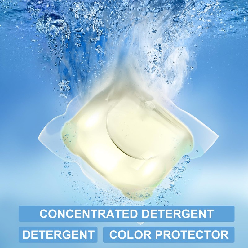 Heigble 150 Count Liquid Laundry Detergent Soap Pods Bulk, Anti
