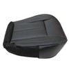 SecosAutoparts Driver Bottom Black Leather with Black Lines Seat Cover