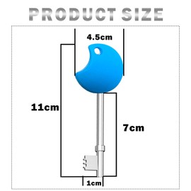 4Pcs NKS Radar Keys for Disabled Toilets Door UK, Blue Plastic Head Steel Disabled Toilet Key to Easy Turn Opens Over 10,000 Disabled Toilets