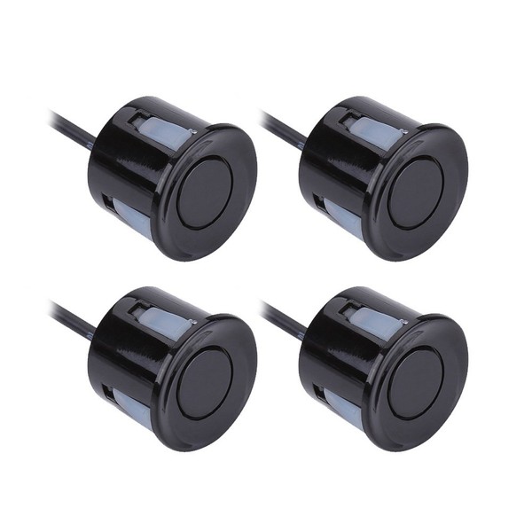 Qiilu 4pcs Reverse Backup Parking Rear Bumper Park Assist Object