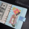 A6 Binder Pockets 12pcs Clear PVC Binder Pouches 6 Holes