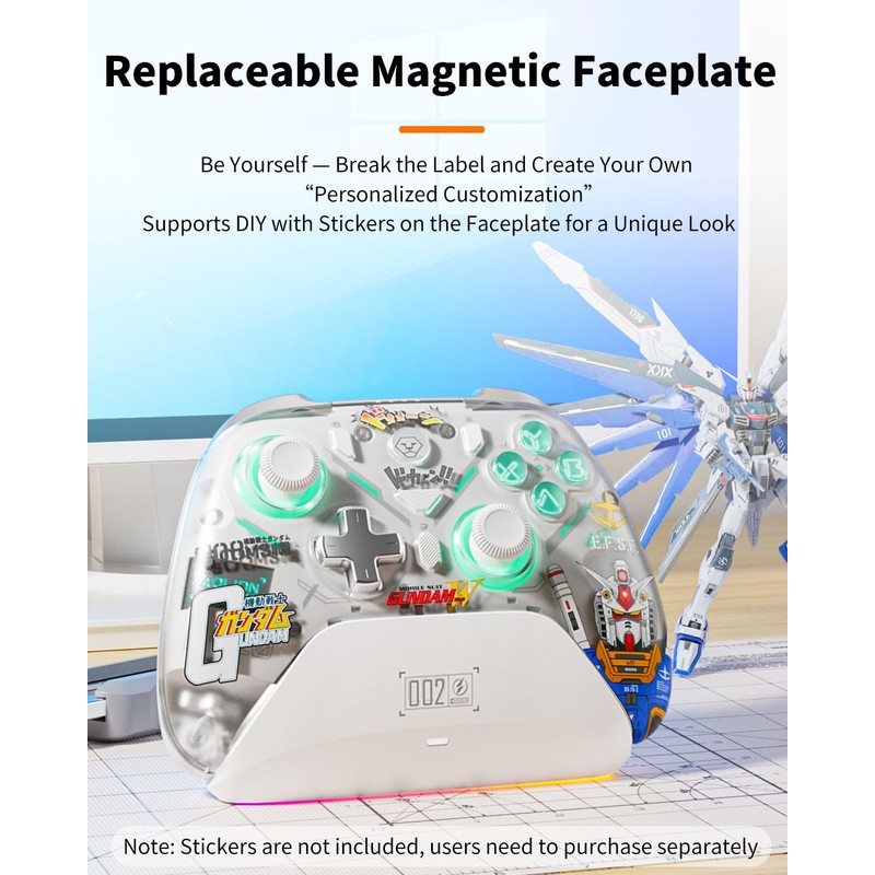 OLCLSS Wireless Gaming Controller for Switch 2/PC/Android/iOS – Hall Effect