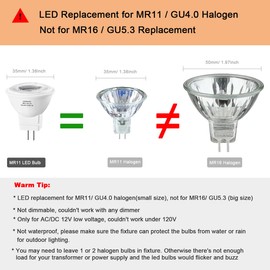 KAKEMONO Red Green MR11 GU4 Led Bulbs 3W 12V,Replace 10W 20W 35W Halogen,GU4.0 for Christmas Holiday Decoration Outdoor Landscape Lighting, Pack of 6 Mix Color