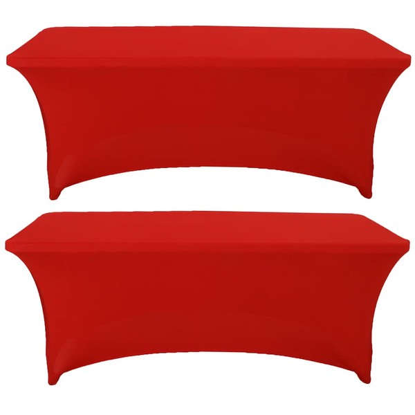 Hanbertti 2 Pack Spandex Table Covers Stretchable Tablecloth Universal Rectangular
