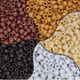 1000 Earth Tone Beads – 9mm x 6mm Craft Beads for Jewelry Making, DIY Bracelets, Necklaces, and Natural Design Projects