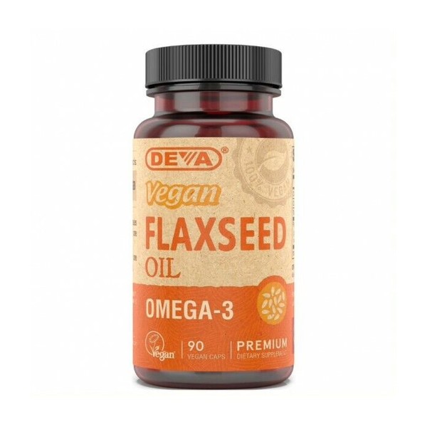 DEVA - Flaxseed Oil Vegan Omega 3  Vegan 90 caps - EXP 07/2024