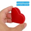 PATIKIL Corner Bookmarks, 4 Pack Heart Shape PU Leather Book
