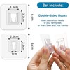 NiuNiuBoy 40pcs Double Sided Adhesive Hooks Wall Hooks for Hanging,Self