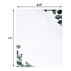 Eucalyptus Greenery Stationery Paper Letterhead Sheets 100 Pack Floral Green