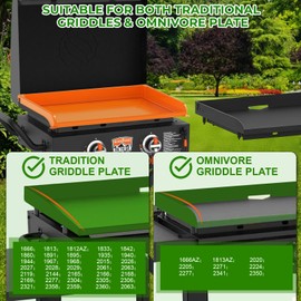 Comfamoli 22" Silicone Griddle Cover for 22 Inch Blackstone Griddle Accessories, Fit for Omnivore Griddle Plate Full Wrap-Around Heavy Duty Food Grade Silicone Grill Mat, Protect from Dirt & Rust