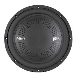 Polk Audio MM1242 DVC MM1 Series 12" Marine & Car Subwoofers, 900W, 26-200Hz Frequency Response, Dual 4-Ohm Voice Coils, Titanium-Plated Woofer Cone, Compact Subwoofer for Deep, Powerful Bass
