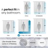 LiBa PEVA 8G Bathroom Shower Curtain Liner, 72" W x