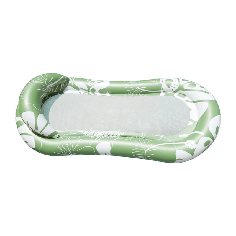 Green Leaf Inflatable Pool Float for Adults – PVC Floating