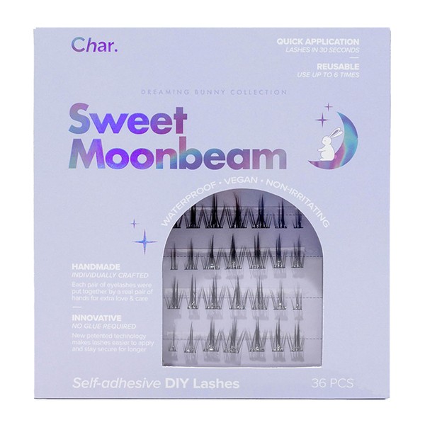 Char Cosmetics Eye Lashes - Sweatproof, Natural Look False Eyelashes