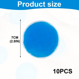 Girihe Girihe 10 PCS Cold Compress, Cold Compress for Kids Small Ice Pack for Lunch Box Reusable ICEE Pack, Small Ice Pads f or Kids and Injuries Bumps Swelling Eyes Beauty Skin Care