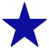 Dark Blue Star Magnet by Magnet America Is 4" x