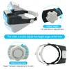Lupa para diadema con luz LED, lupa recargable de 1.5X