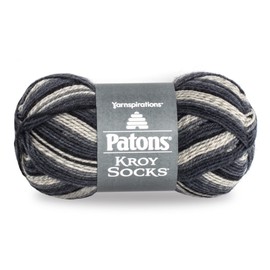 Patons Kroy Socks Yarn - (1) Gauge - 1.75 oz - Eclipse - For Crochet, Knitting & Crafting
