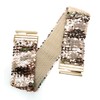 Cadoline Rose Gold Ladies Elasticated Belt Sequin With Stretch and