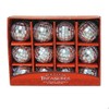 Kurt S. Adler C1547 Ornament Set, Silver, 12 Count