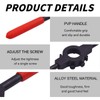 Mairuker Die Handle Round Die Stock Handle Wrench with Knurled