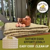 HURDZ HEMP Nesting Pads for Chicken Coop 13”x13-100% Natural, Super