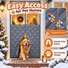 Magnetic Thermal Insulated Door Curtain, Quilted Oxford Fabric Winter Door