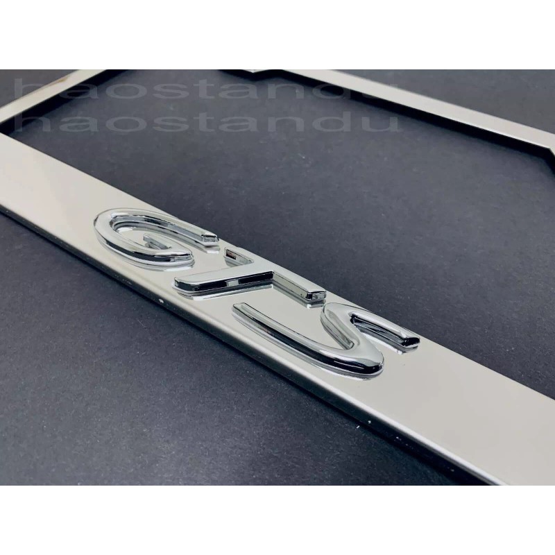 License Plate Frame Shop 1x GTS 3D Emblem STAINLESS STEEL
