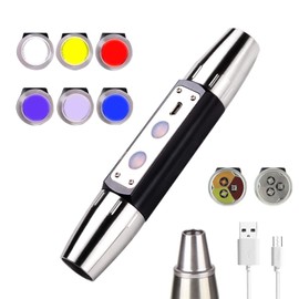 YZYOE USB Rechargeable Six LEDs Expert Jade Appraisal Flashlight, Jewelry Flashlight ，red Light，Jewelry Appraisal Gemstones Diamond.